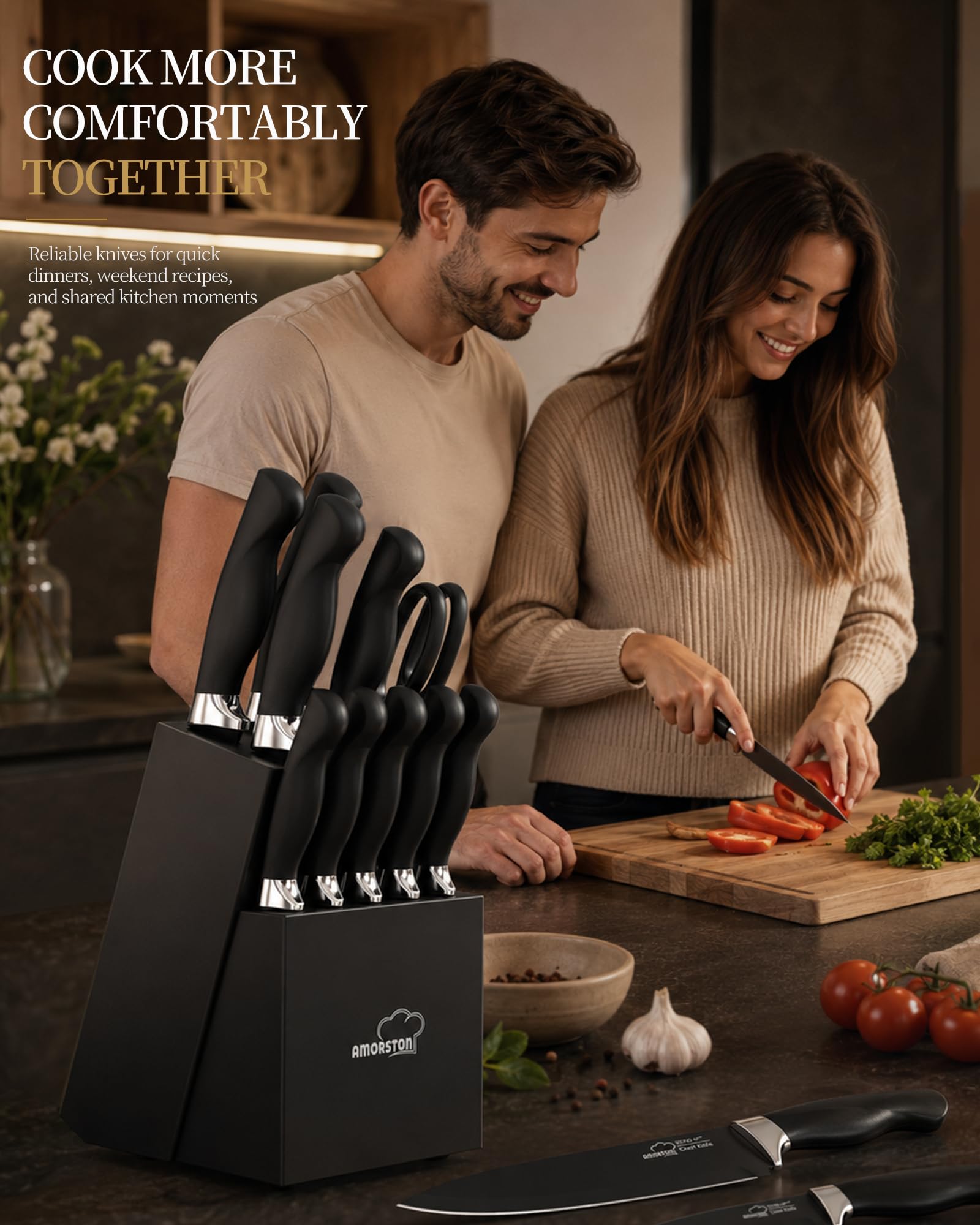 Amorston bloc de face sur plan de travail design discret et pratique