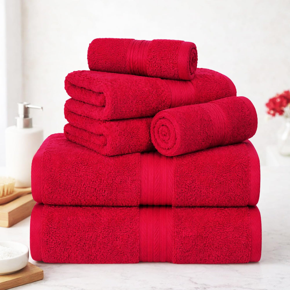 Ample Decor gros plan texture coton 600 GSM montrant douceur et densité