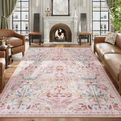 AMTOVO tapis présenté en salon apportant chaleur et style boho
