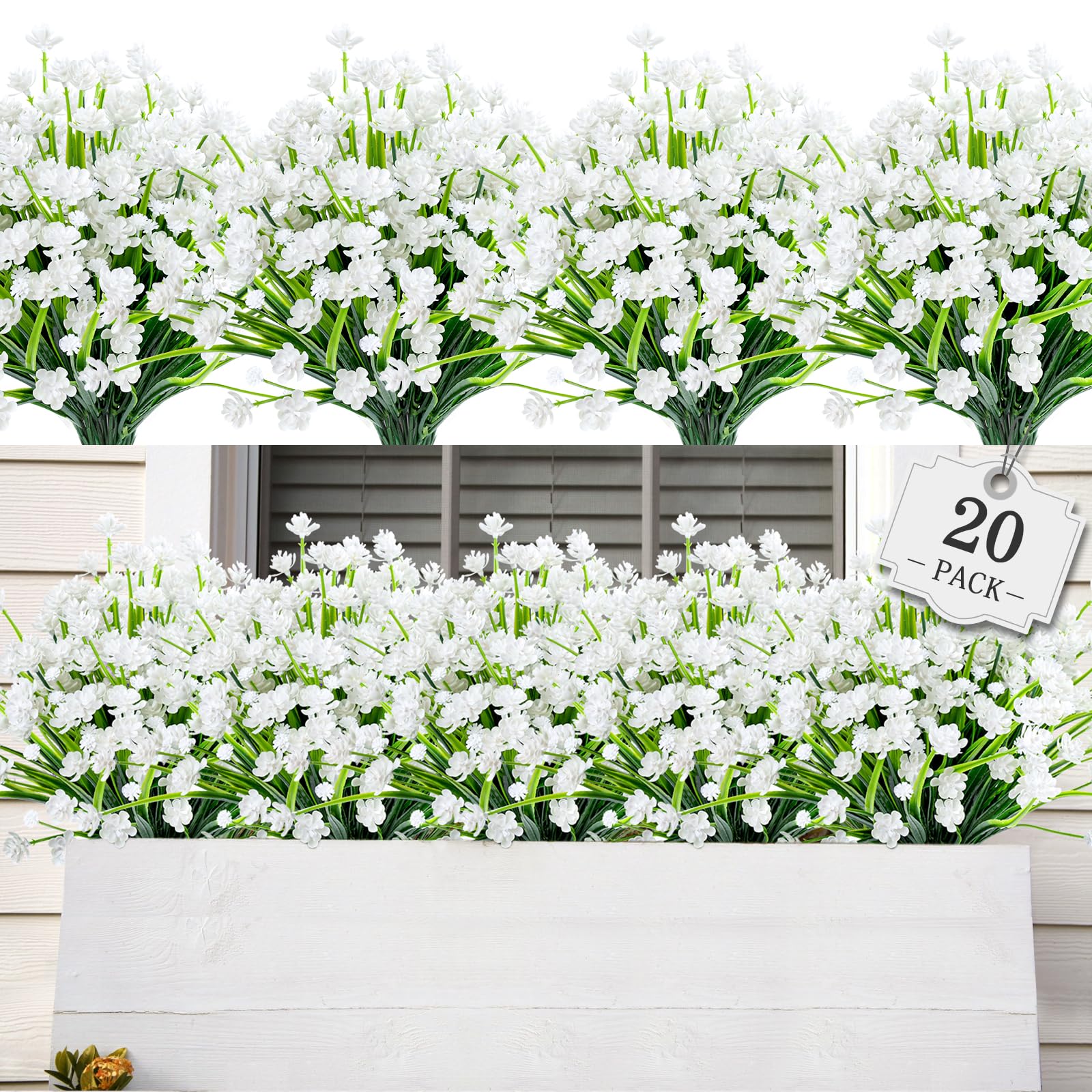 AmyHomie vue avant du paquet, lot de 20 prêt à poser, durable