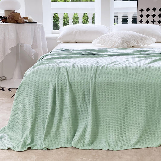 AmyHomie plaid gaufre face avant montrant design et couverture fraîche