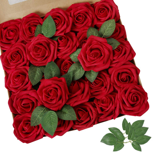 AmyHomie emballage avant montrant 100 roses, présentation élégante et gain de temps