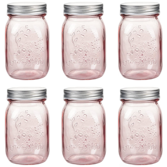 Amzcku bocal rose face avant montrant fini peint et utilité décorative
