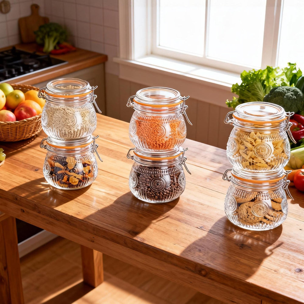 Amzcku bocaux présentés en décor de table offrant charme et fonctionnalité