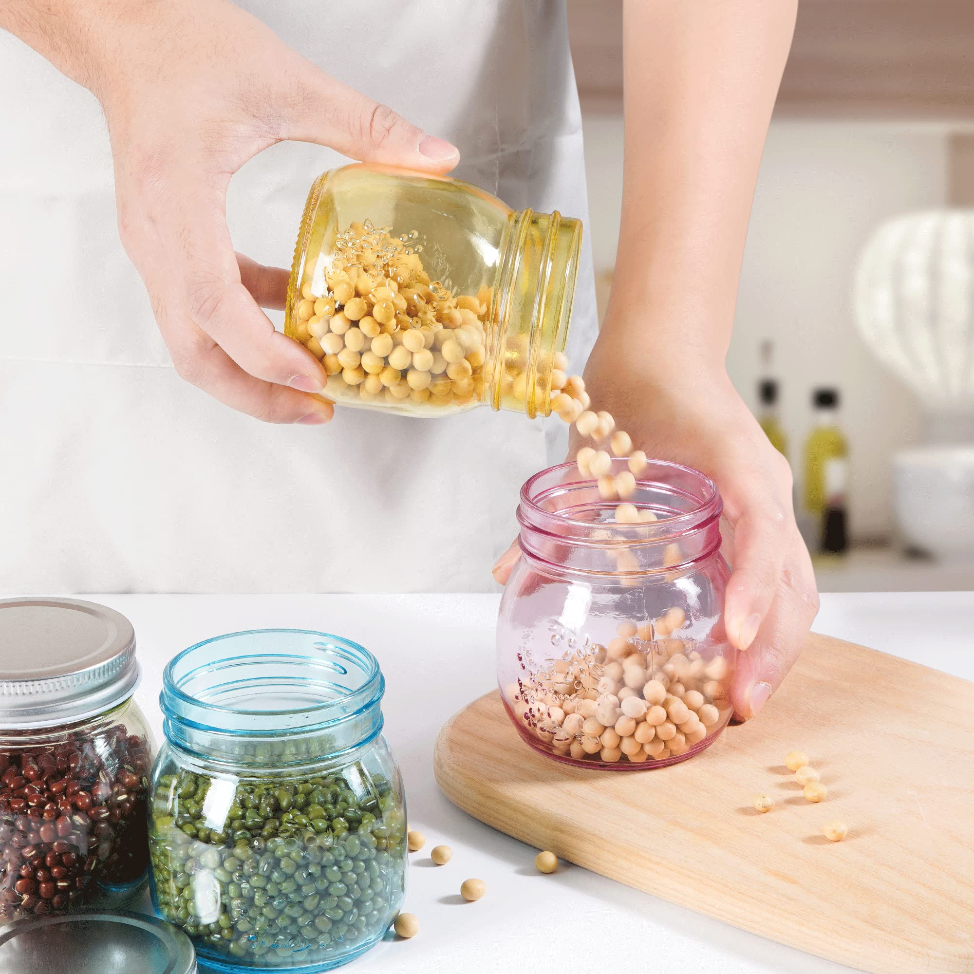 Amzcku bocal rempli de confiture maison, idéal pour conserves et cadeaux