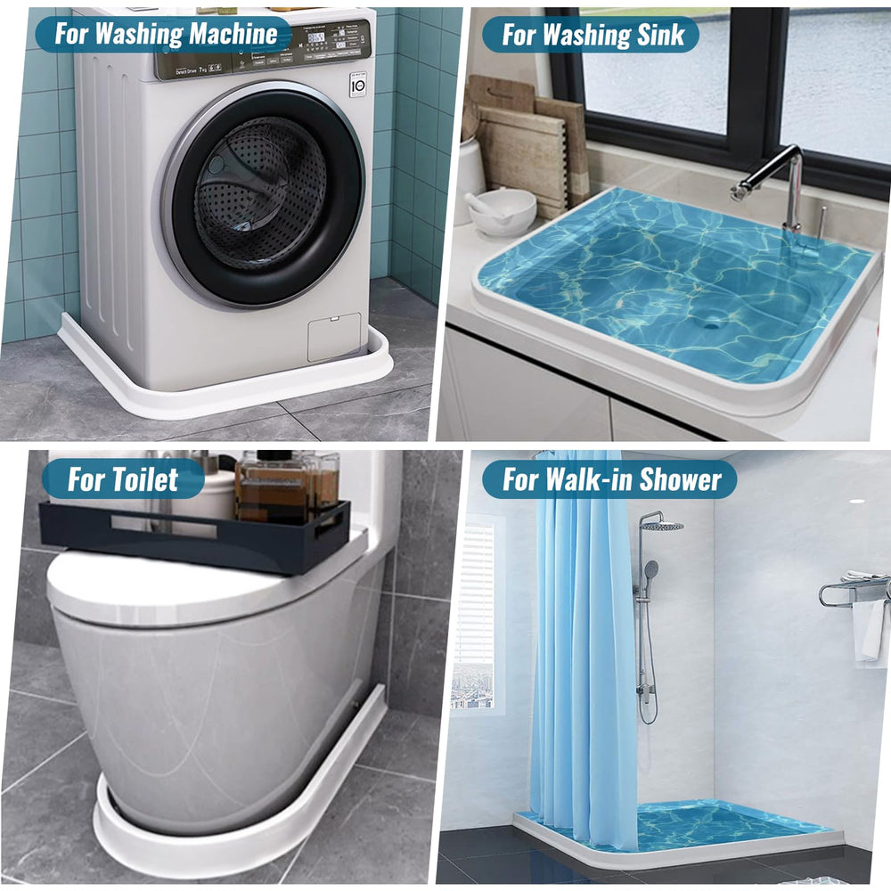 AMZKONIG mise en scène salle de bain illustrant séparation zone sèche et humide