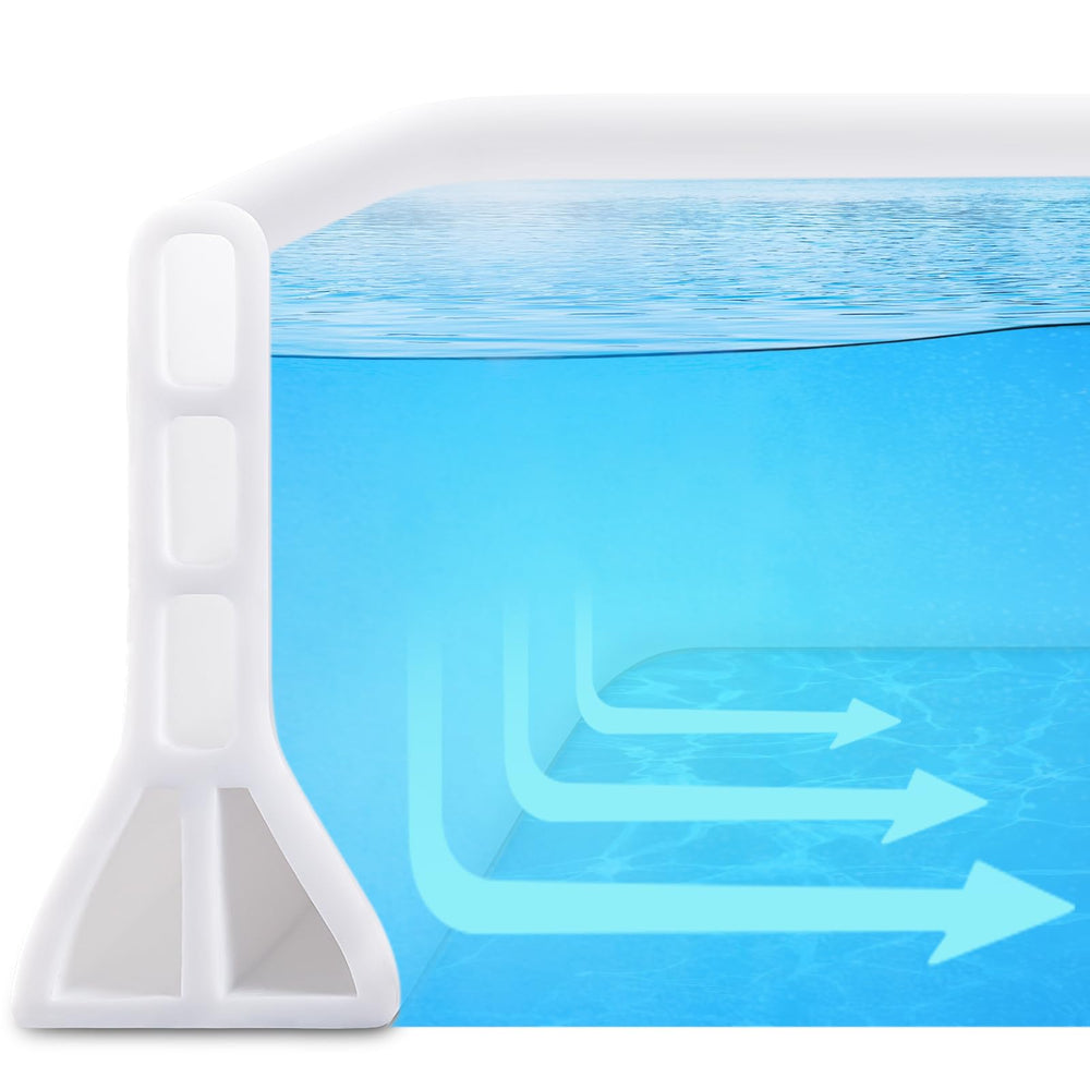 AMZKONIG vue face du seuil de douche montrant barrière compacte et protection