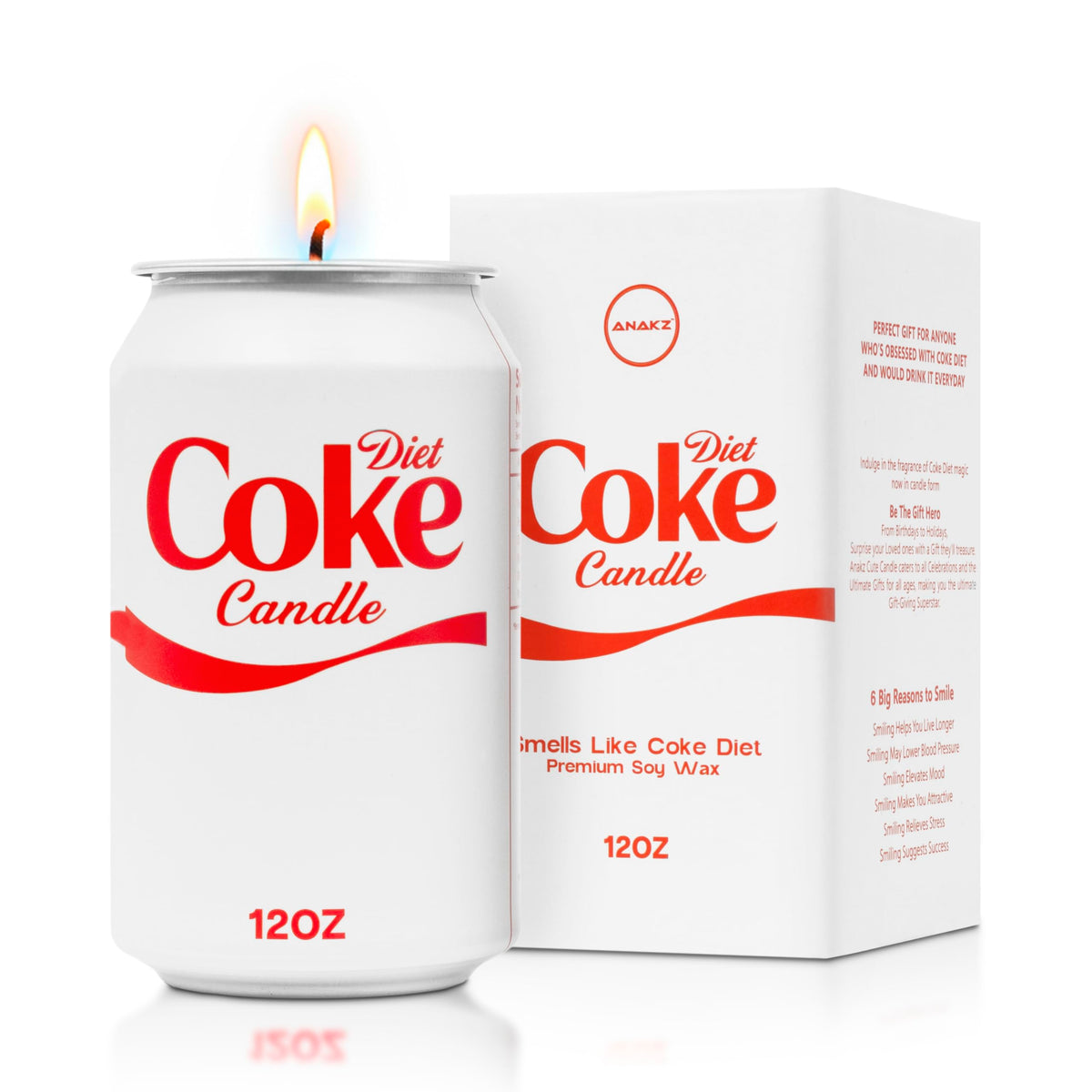Anakz bougie front packaging montrant design ludique et attraction visuelle