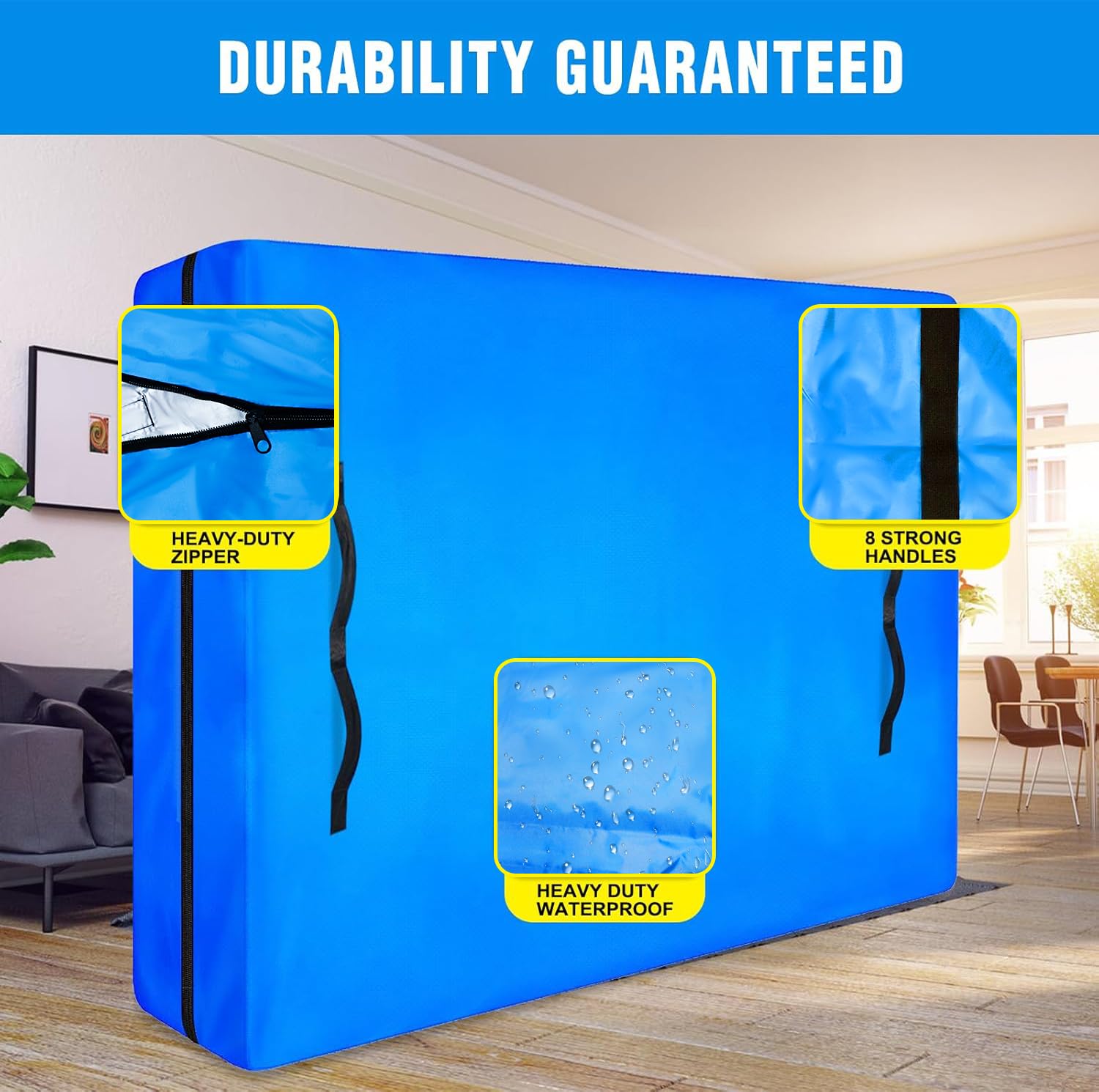 ANALIM matelas protégé dans camion illustrant protection pendant déménagement