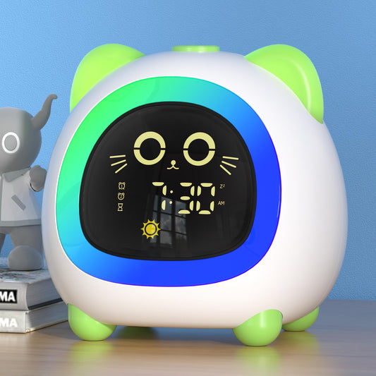 ANALOI réveil chat face avant montrant design ludique pour routines