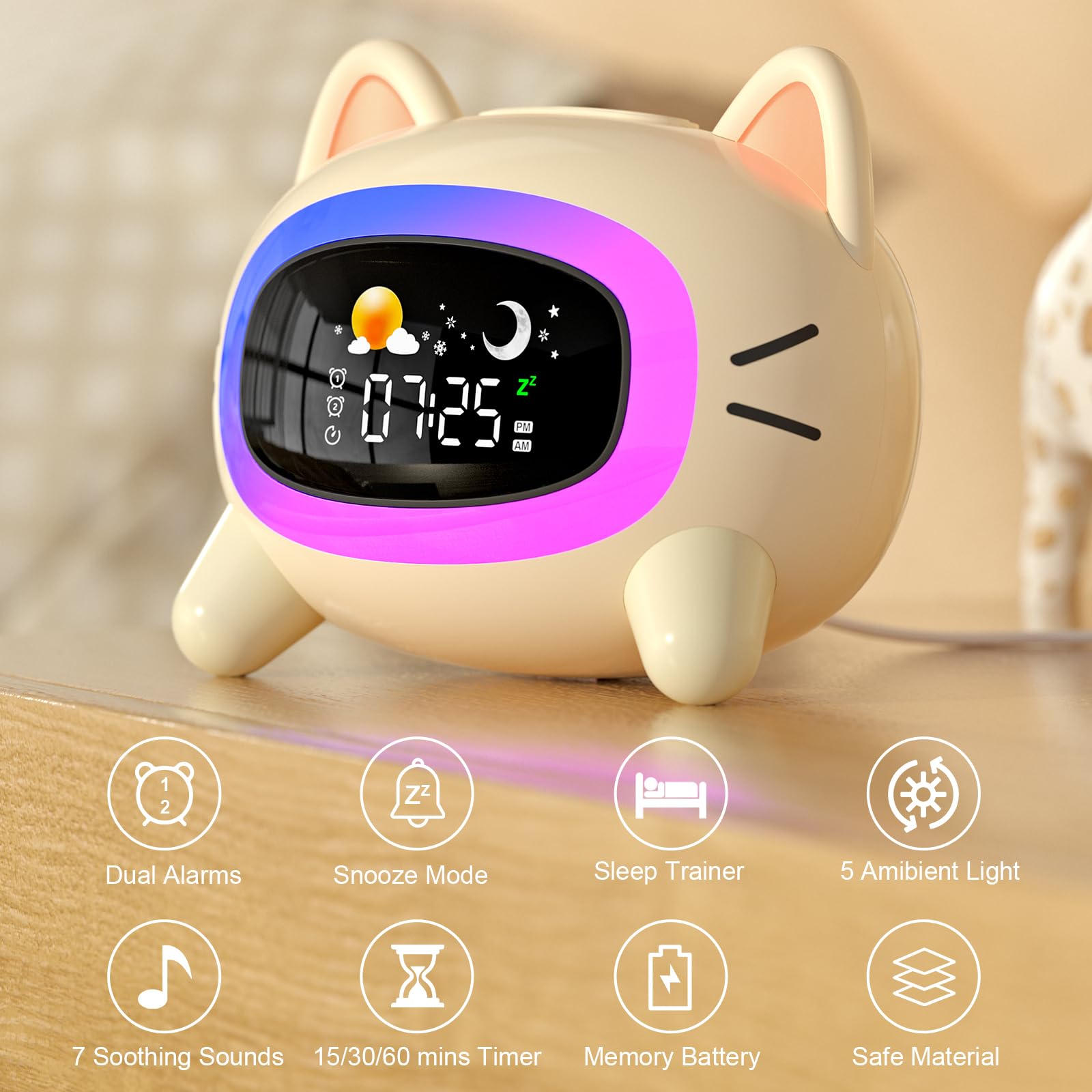 ANALOI gros plan matériaux ABS et silicone, aspect sûr et doux