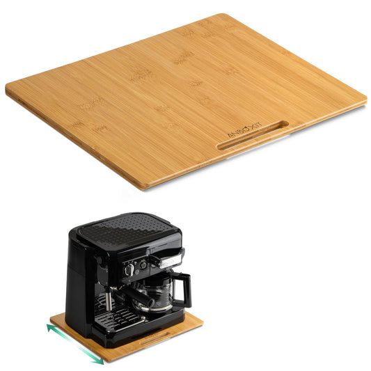 ANBOXIT plateau face avant montrant design en bambou et rangement pratique