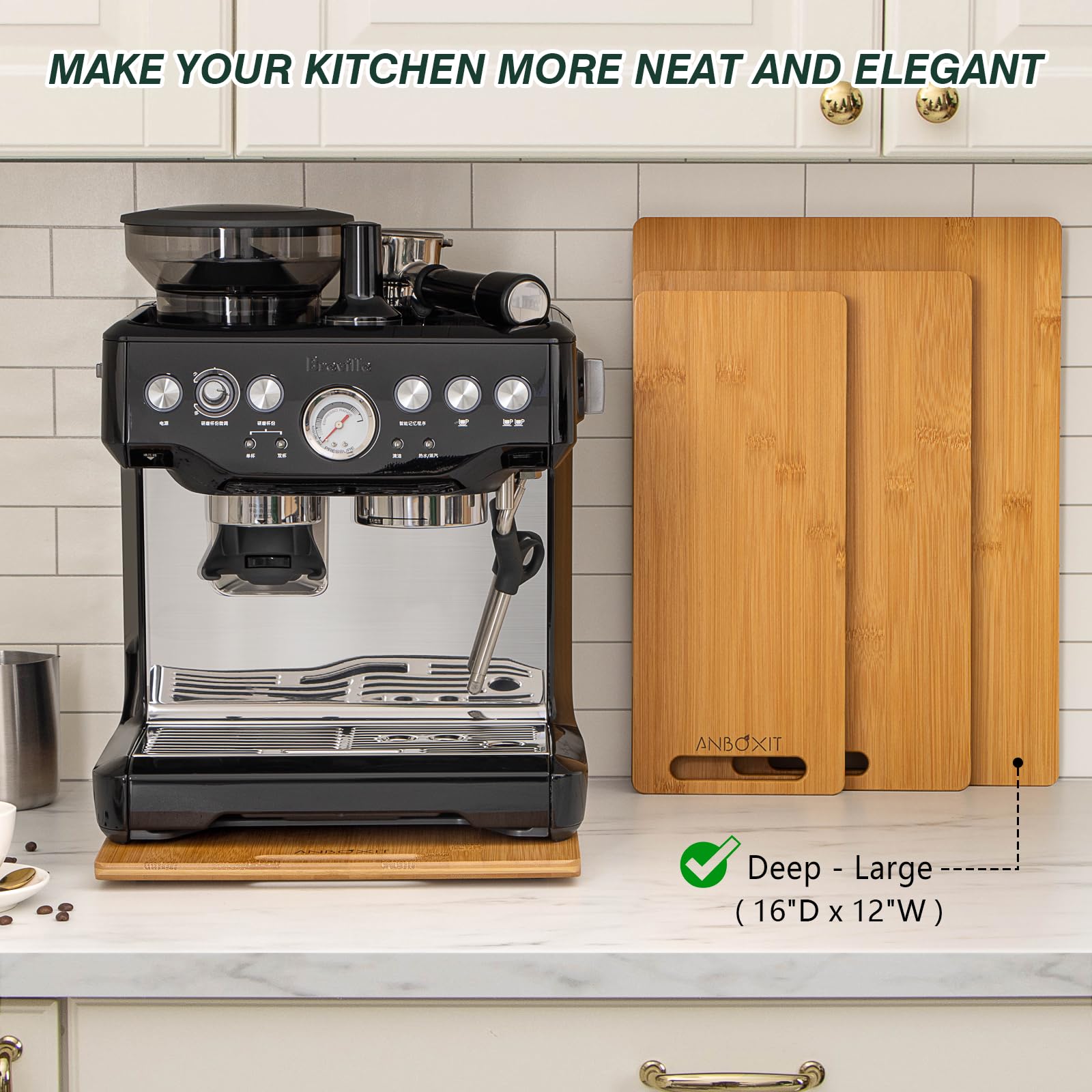 ANBOXIT plateau en usage avec cafetière facilitant accès et préparation