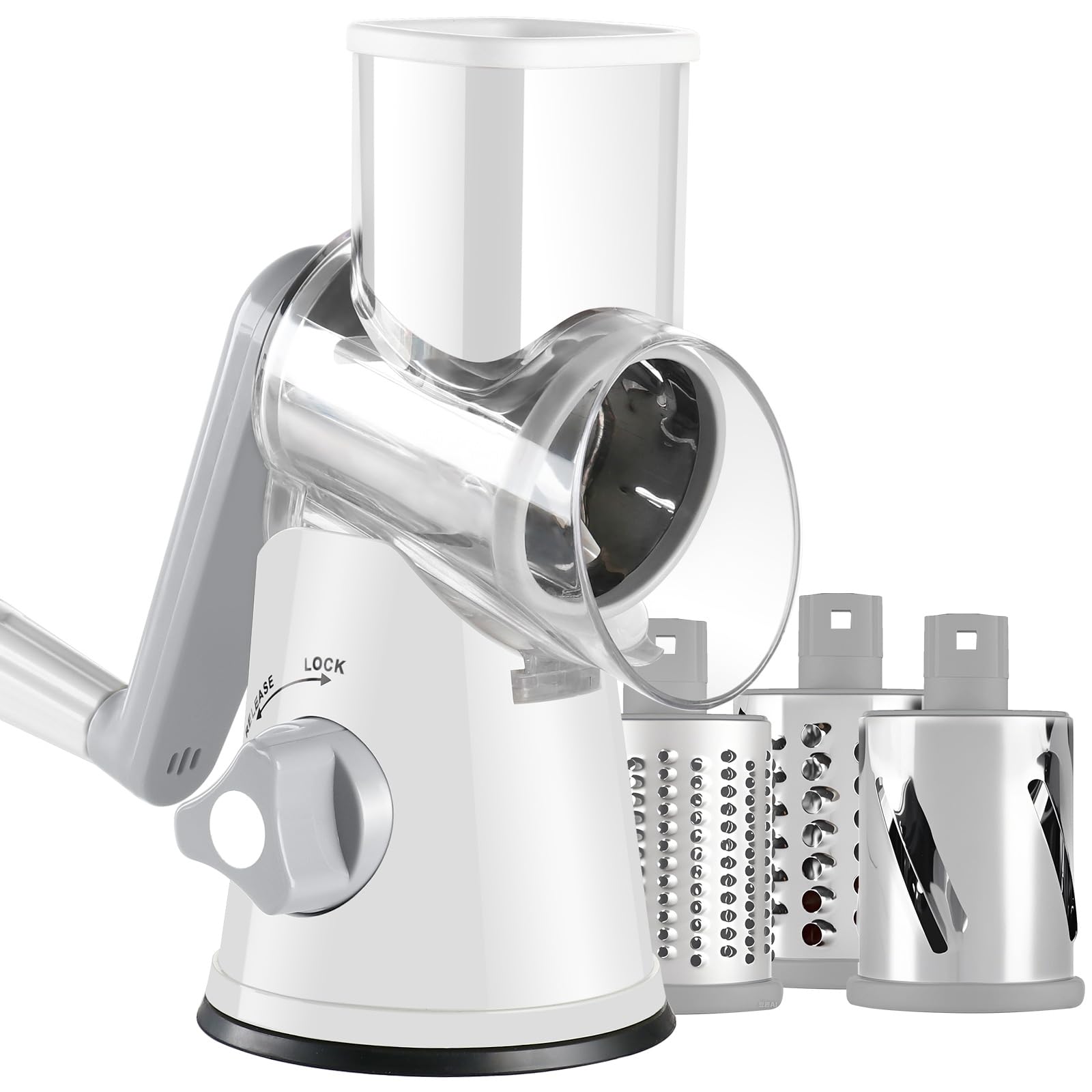 ANCEVSK râpe rotative face montrant design solide et gain de temps
