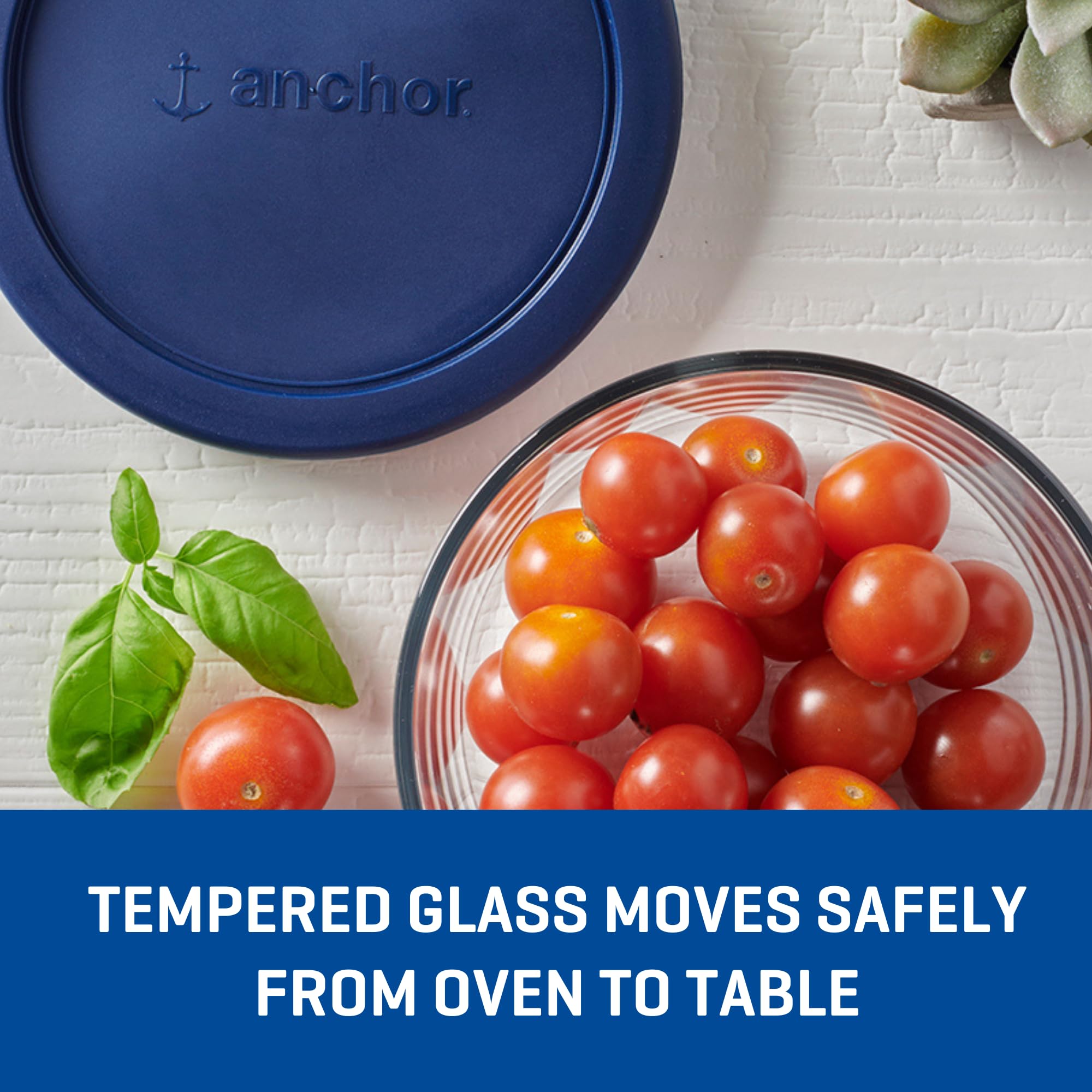 Anchor Hocking texture du verre trempé montrant durabilité et résistance aux taches