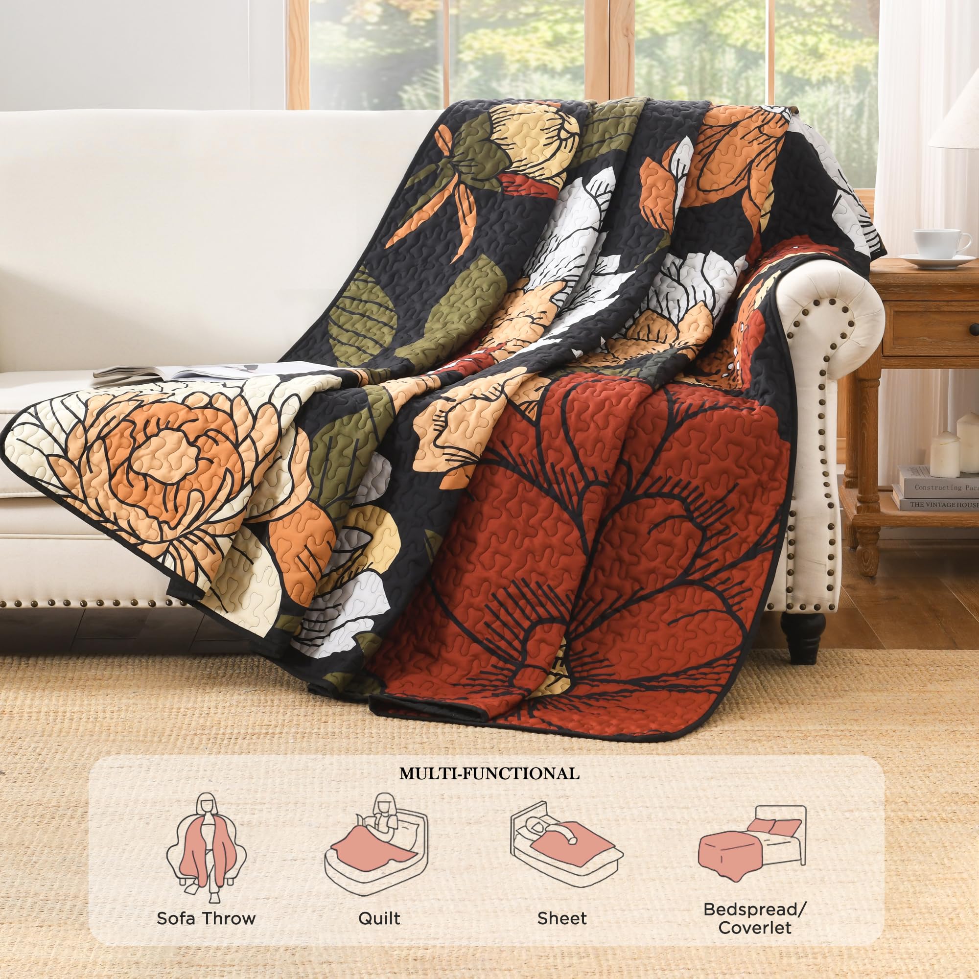 Andency boutis deux taies assorties, rend le lit harmonieux
