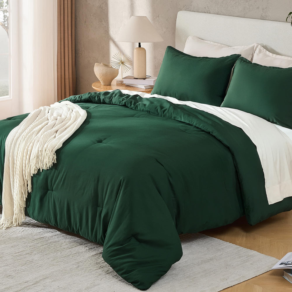 andency couette sur lit en situation montrant look fini et chaleur visuelle