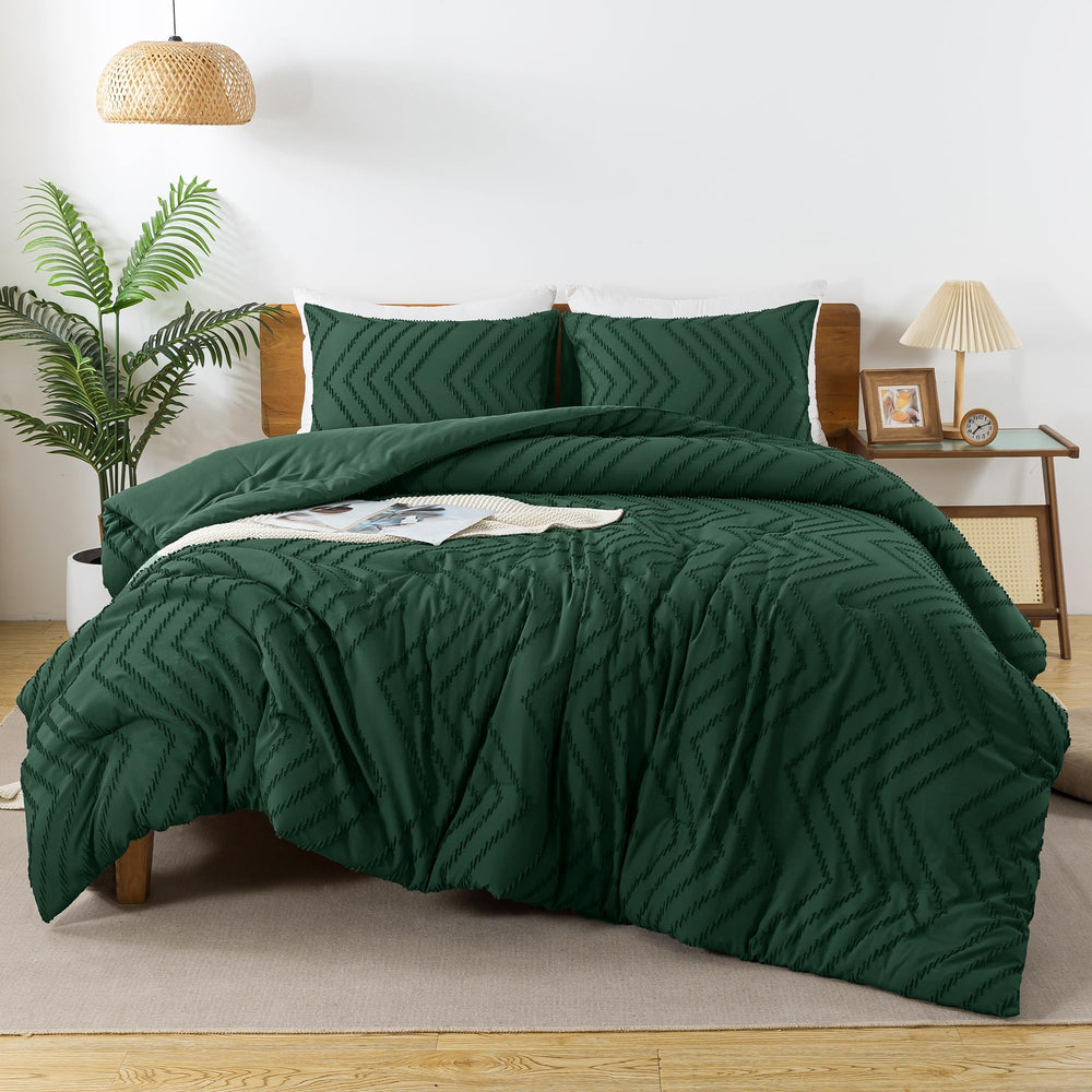 Andency couette face avant montrant le vert émeraude et un style moderne