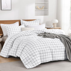 Andency couette face avant montrant motif carreaux et style lumineux