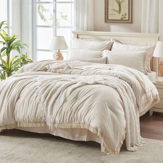 Andency couette beige vue frontale montrant confort et style