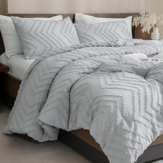 Andency couette king vue frontale, apporte un style moderne et confortable
