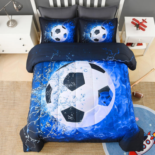 Andency couette face avant motif soccer pour chambre dynamique