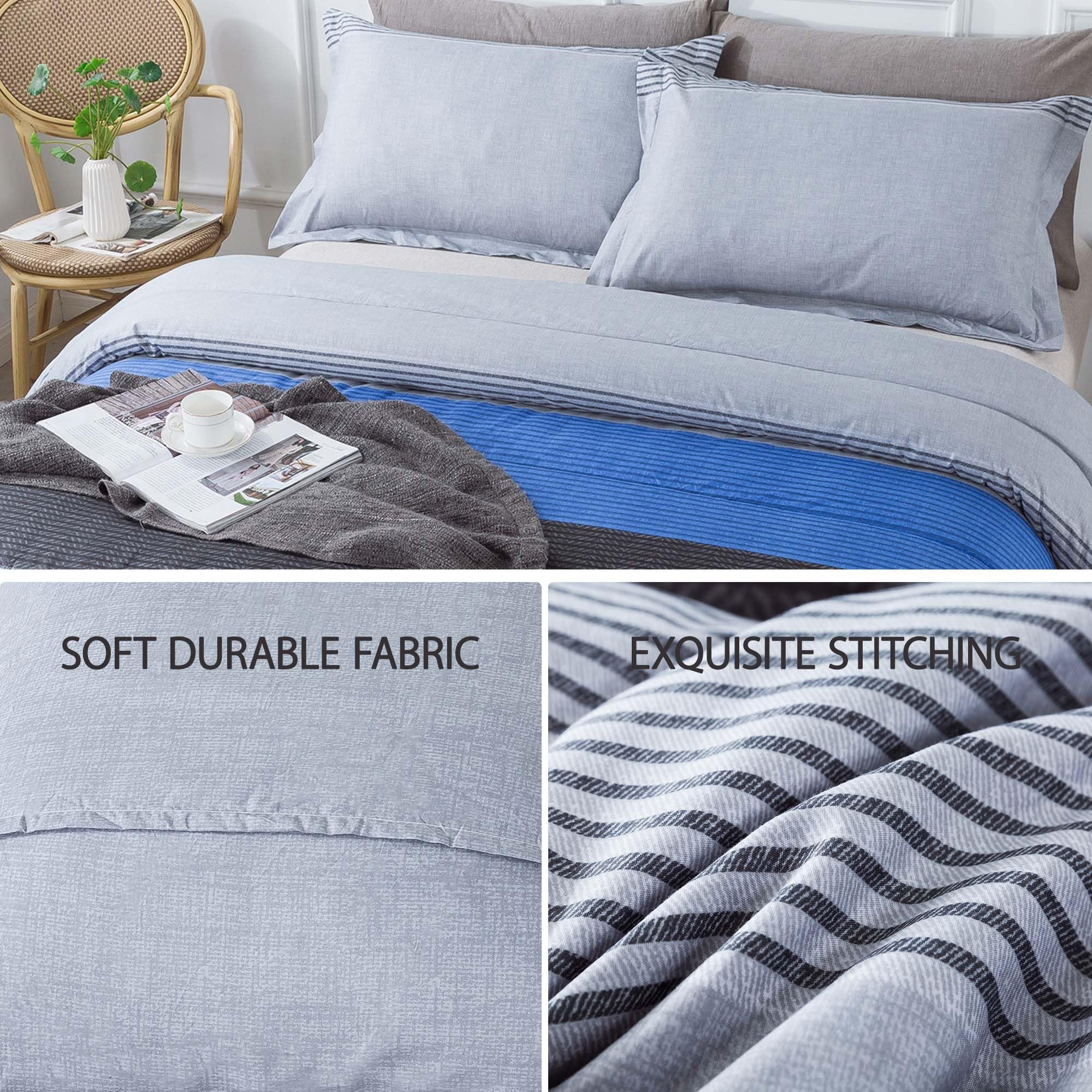 Andency couette posée sur lit double valorisant décoration