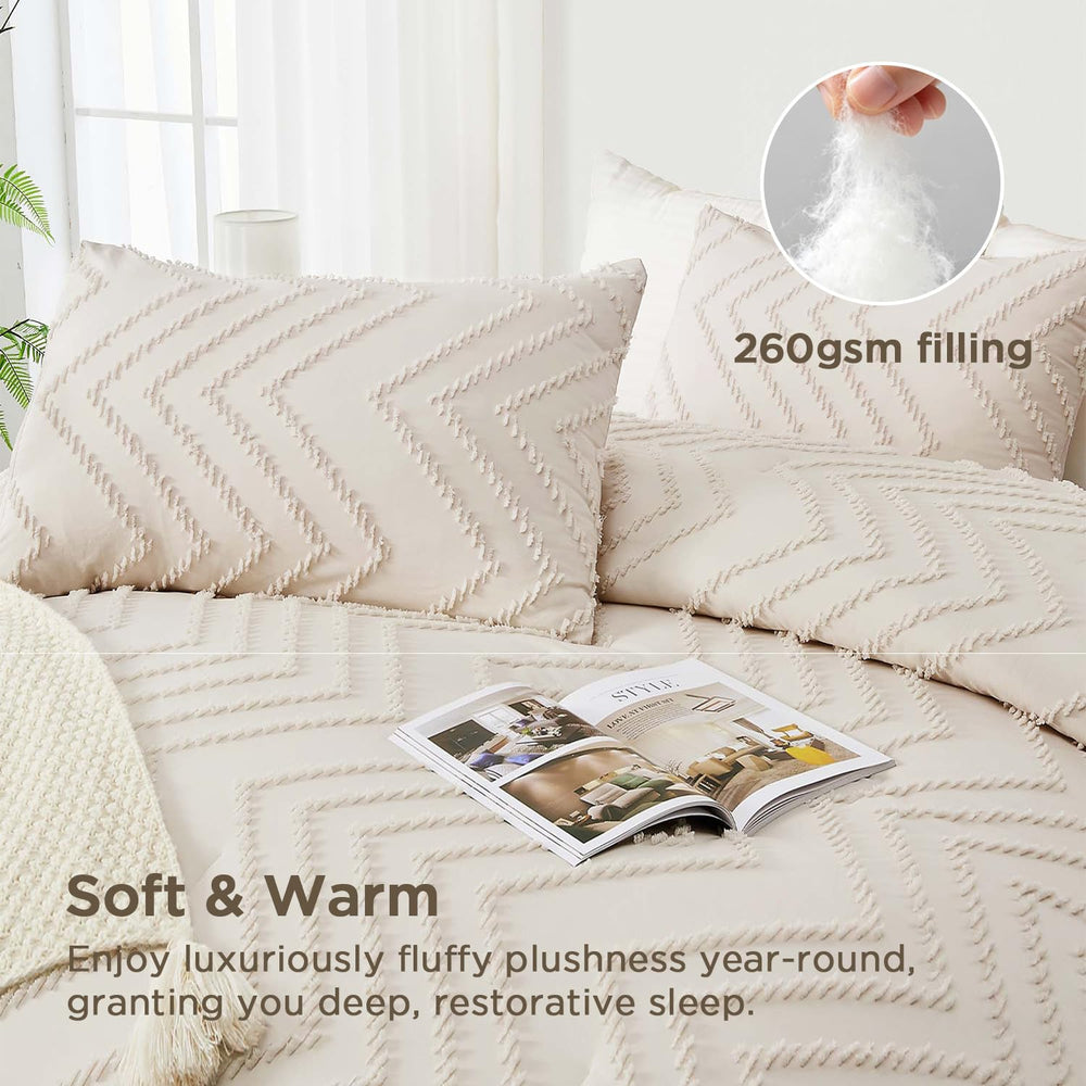Andency couette installée sur lit créant atmosphère bohème confortable