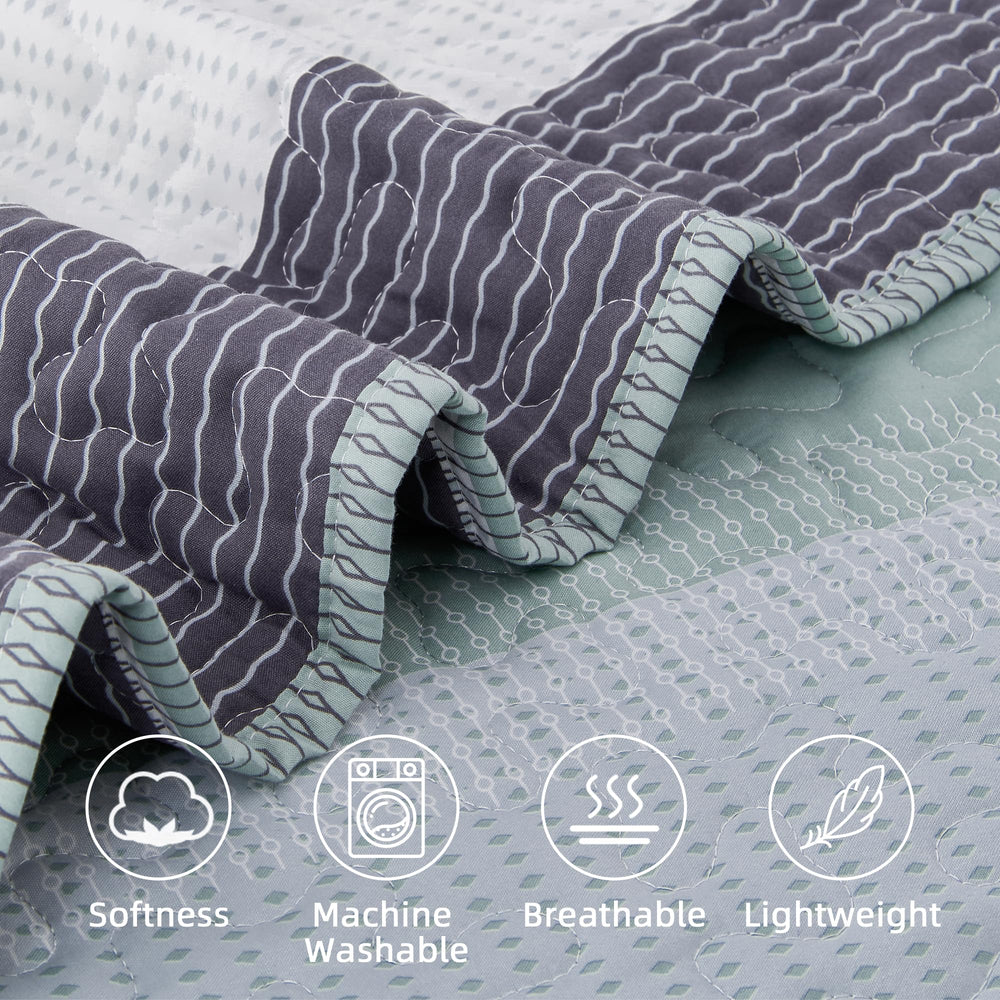 Andency dessus de lit tombé complet sur lit, couverture élégante et protective