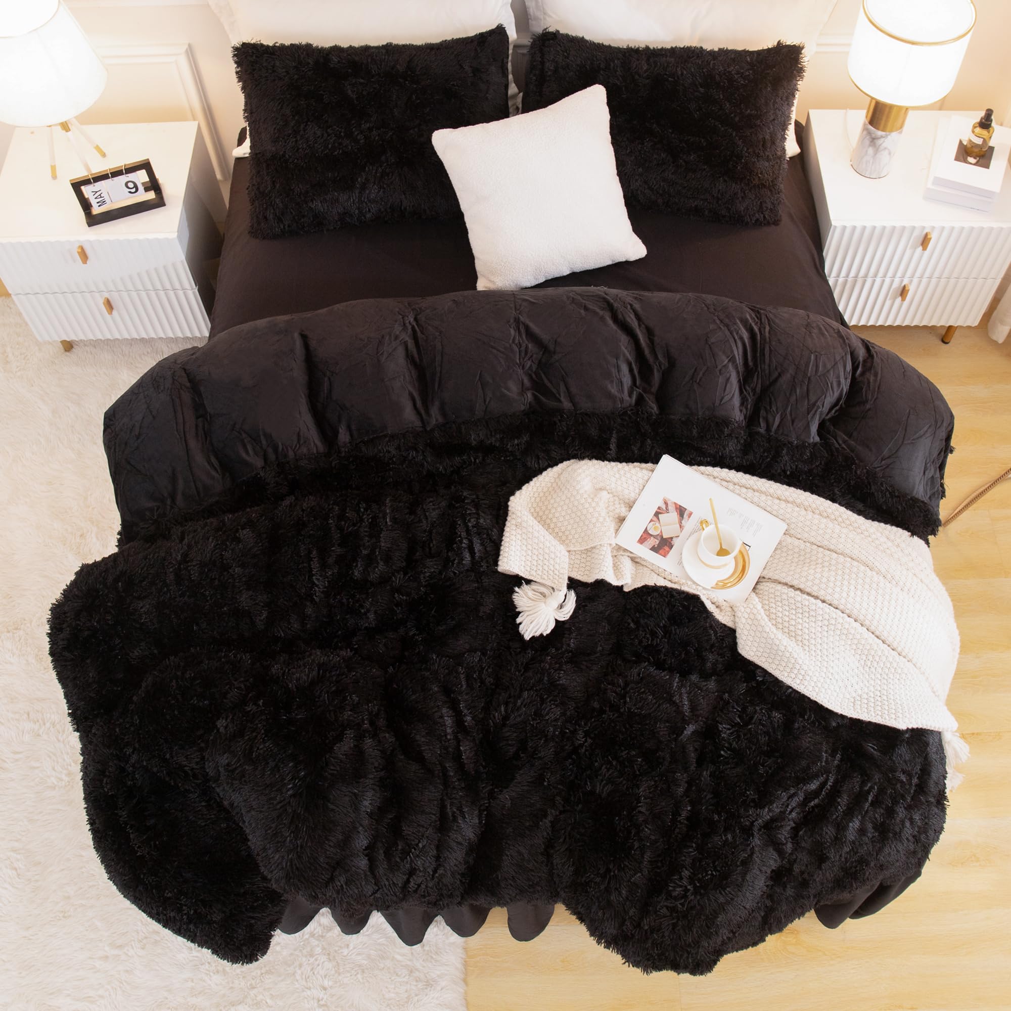 Andency comparaison taille montrant couverture king size et retombé généreux