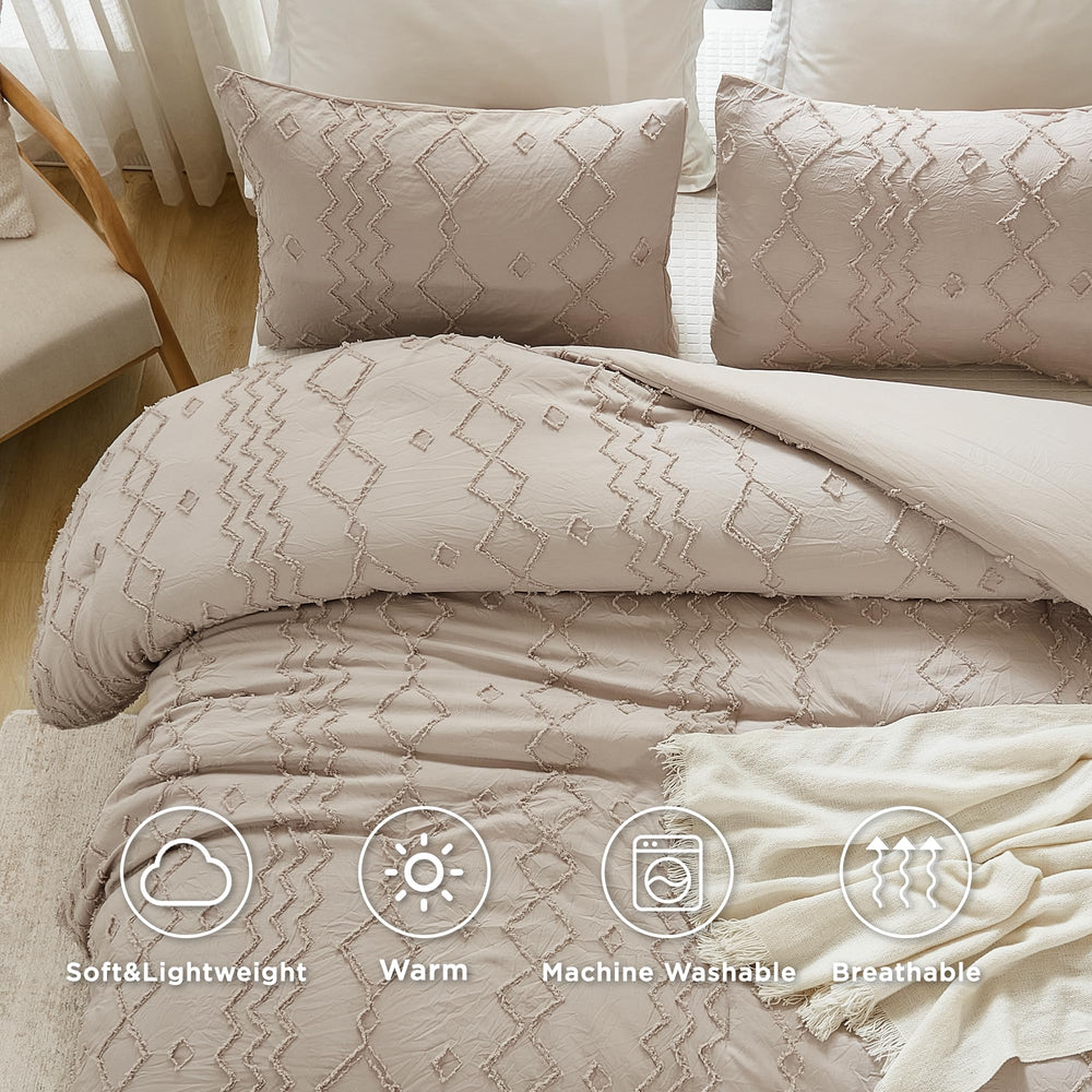 Andency housse d’oreiller en enveloppe facilitant lavage et changement