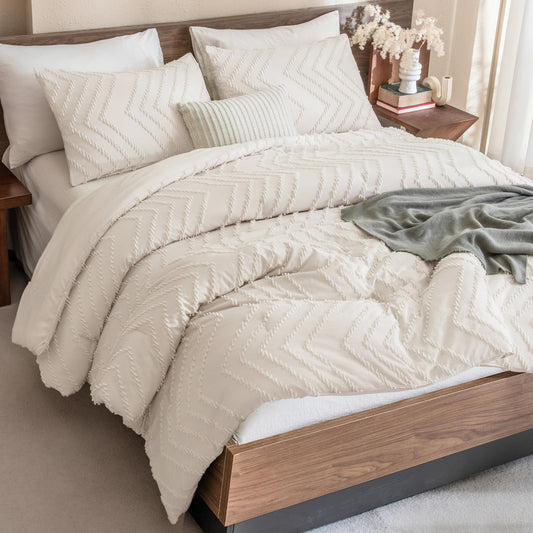 Andency couette face montrant design géométrique et élégance neutre