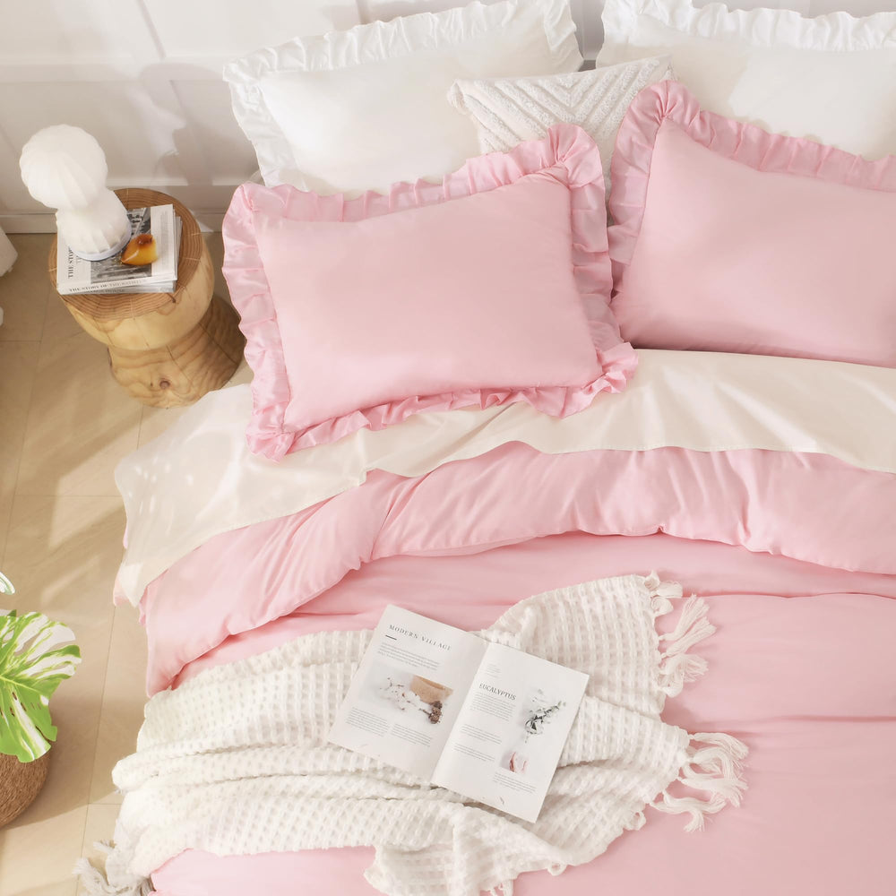 Andency parure sur lit queen illustrant style shabby chic