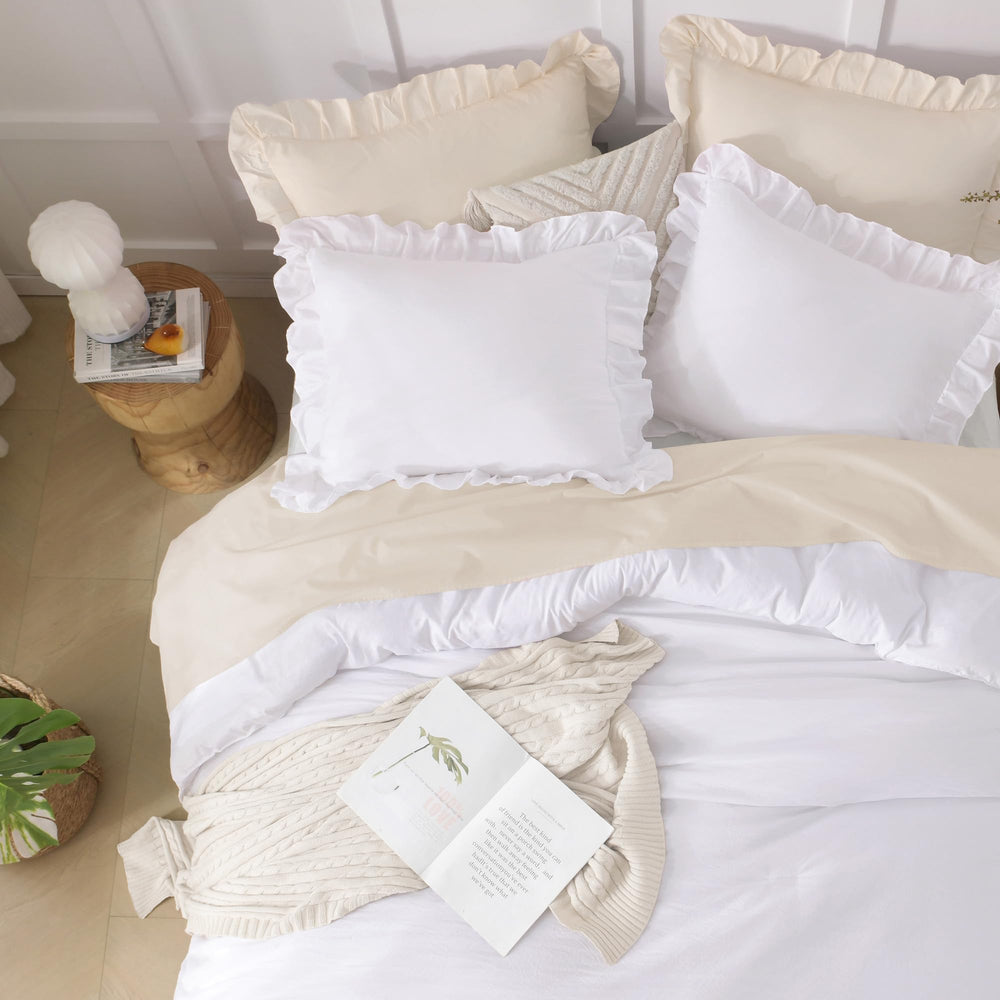 Andency ensemble avec deux taies présenté sur lit pour un look coordonné et chic