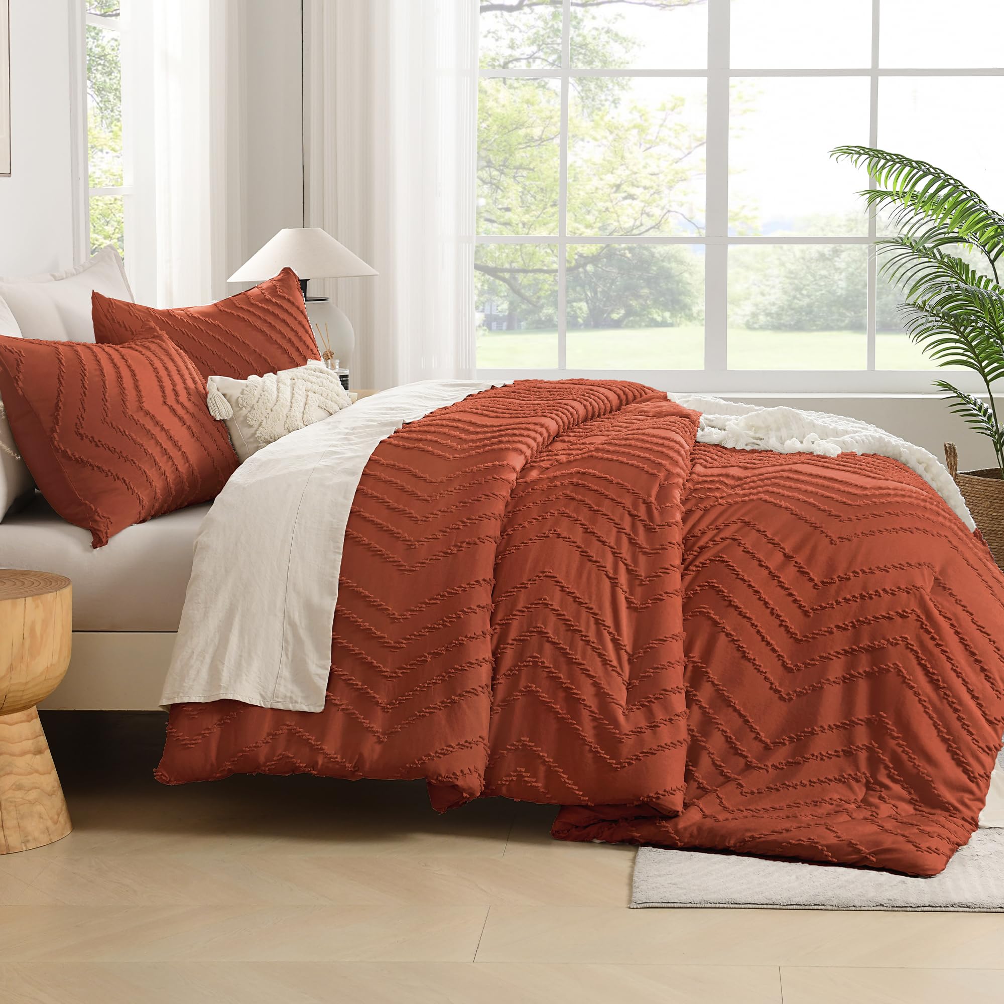 Chambre stylisée avec couette Andency montrant ambiance chaleureuse