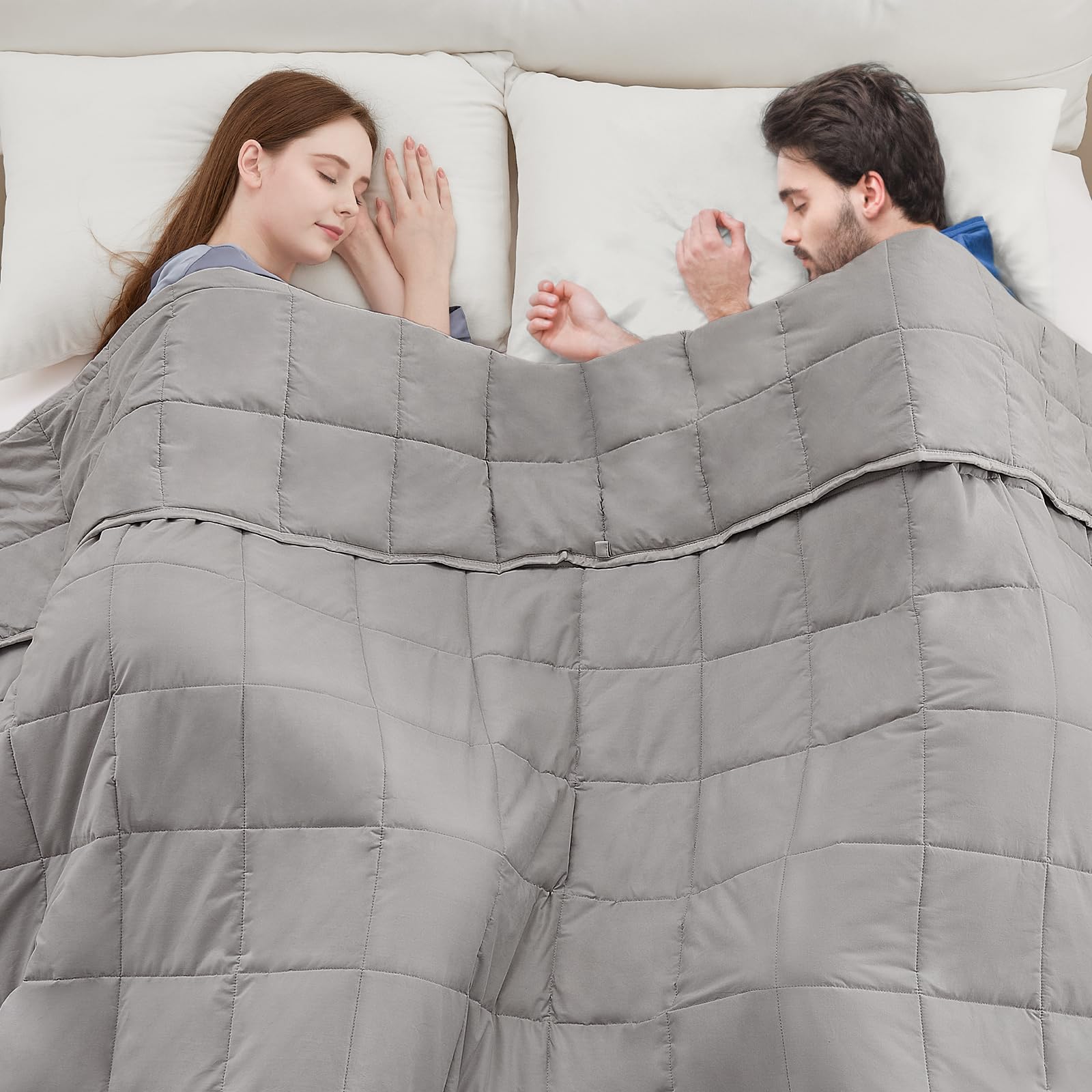 anfie couverture king size vue frontale offrant grand confort
