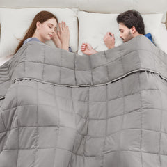 anfie couverture king size vue frontale offrant grand confort