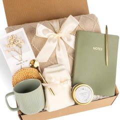 Anforsun coffret devant boîte montrant présentation soignée et effet cadeau