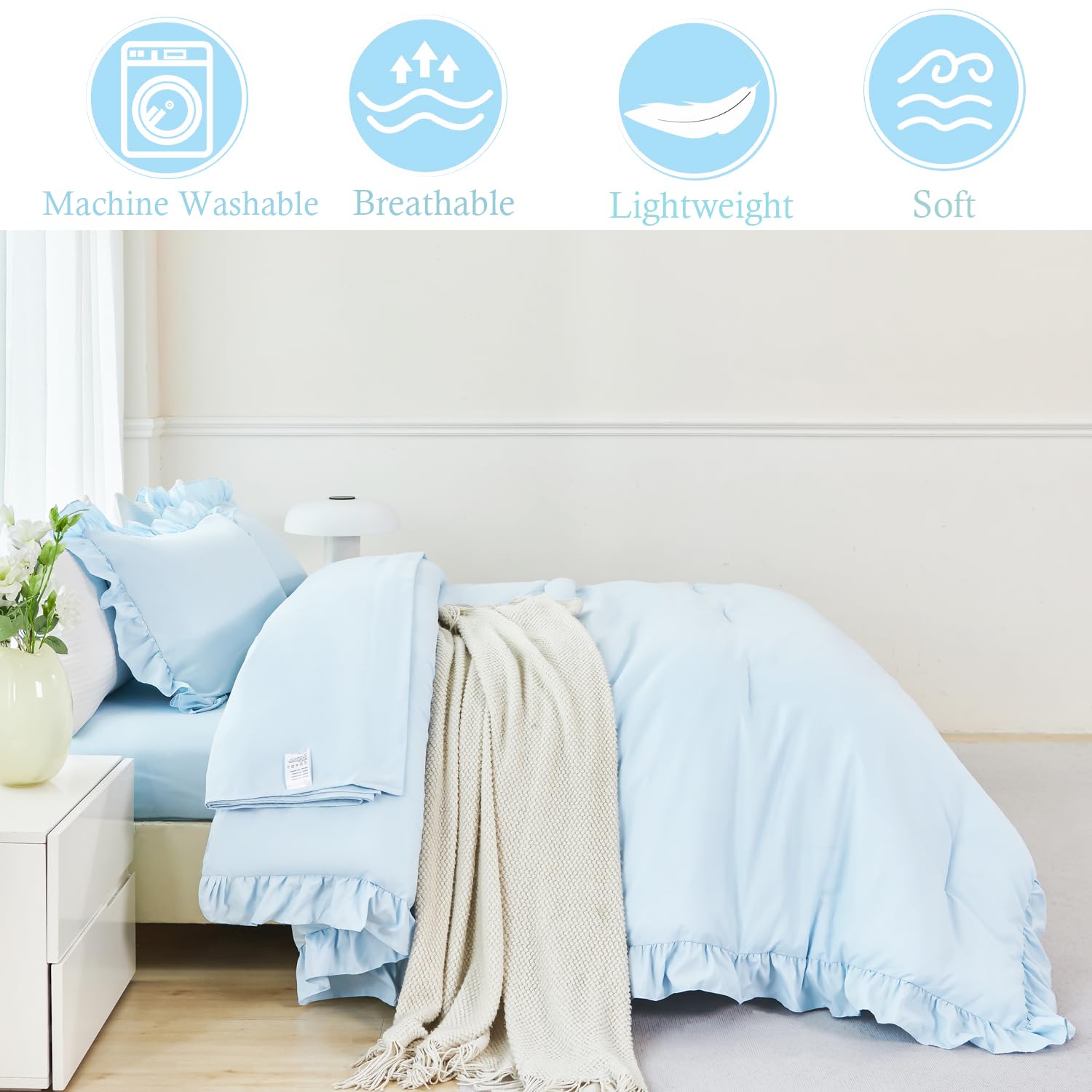 ANGIYUIN drap-housse montrant coupe et ajustement pratique