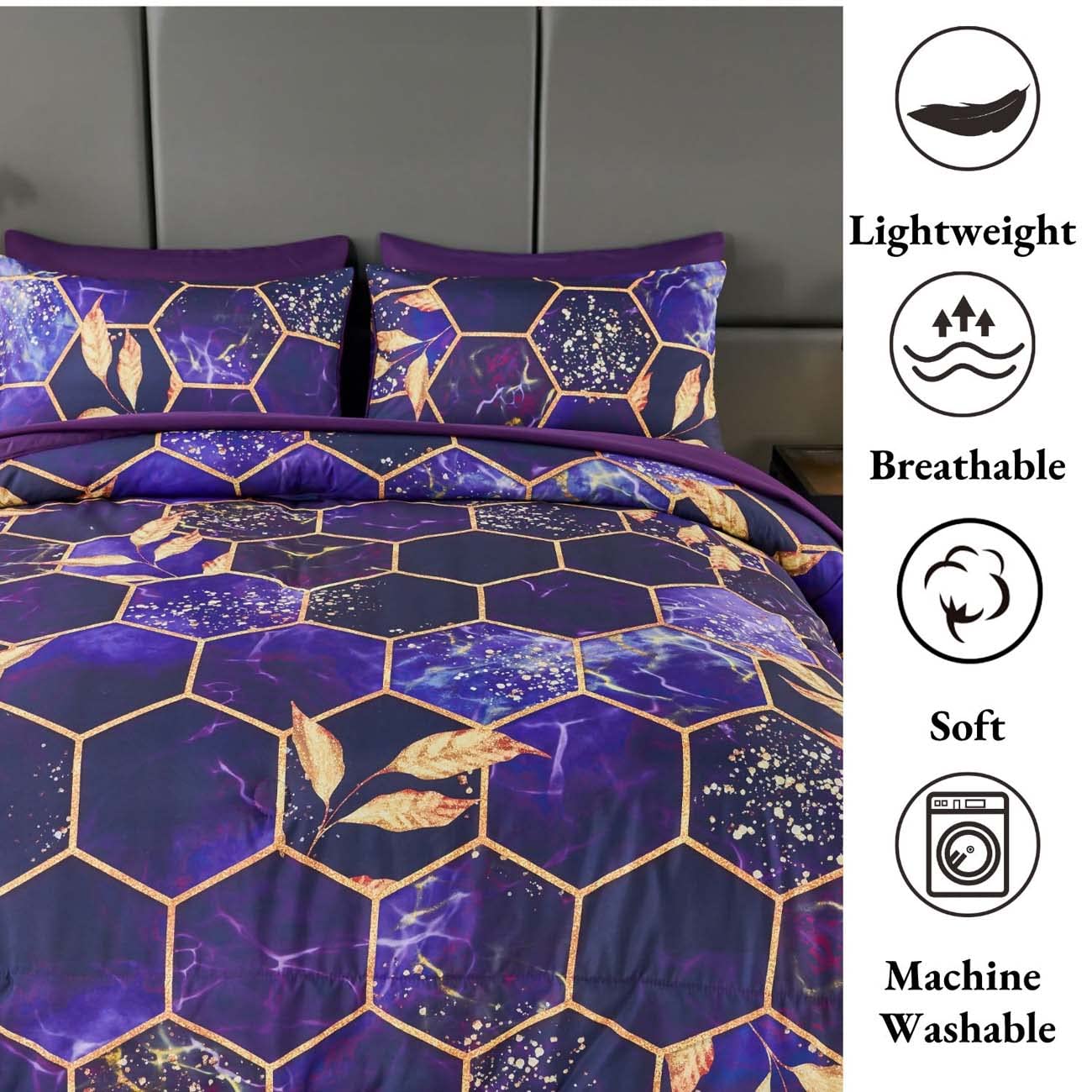ANGIYUIN drap plat retombant sur lit queen, couverture complète élégante