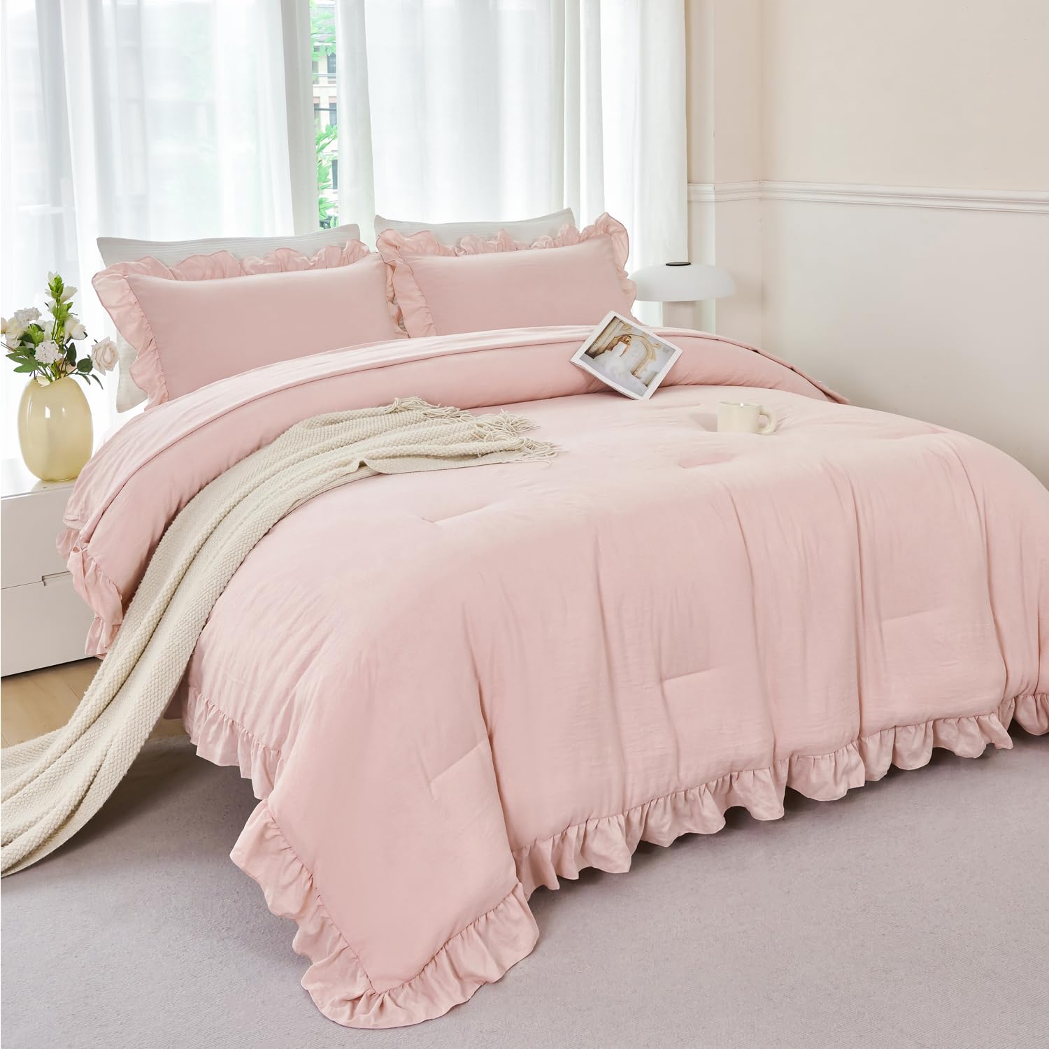 ANGIYUIN zoom sur la microfibre douce montrant confort et toucher moelleux