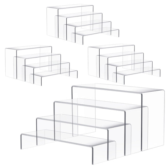 Anglelife emballage ensemble de 16 présentoirs acrylique, vue d'ensemble et contenu