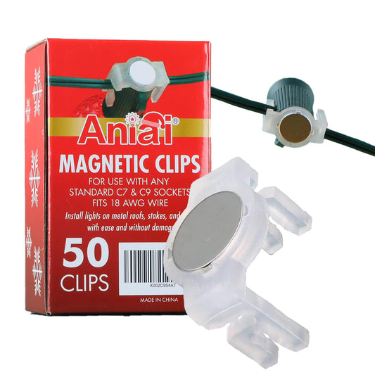 Aniai pack de 50 clips visibles, rangement pratique et installation rapide
