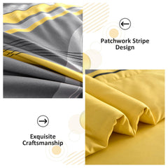 Anibedding parure installée sur lit king visualisant l'effet décoratif et l'harmonie chambre