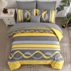 Anibedding motif patchwork gros plan montrant couleurs et contraste modernisé