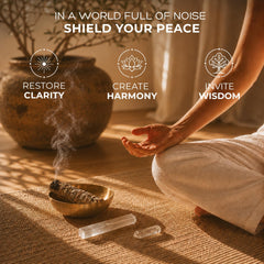 Anima palo santo dégageant une fumée chaude et relaxante