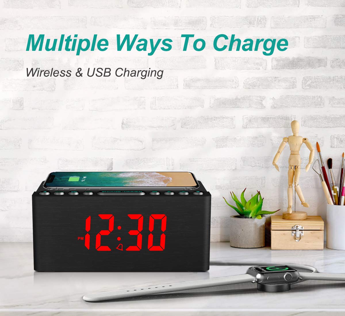 ANJANK plateau de charge sans fil Qi, recharge rapide et sans câble