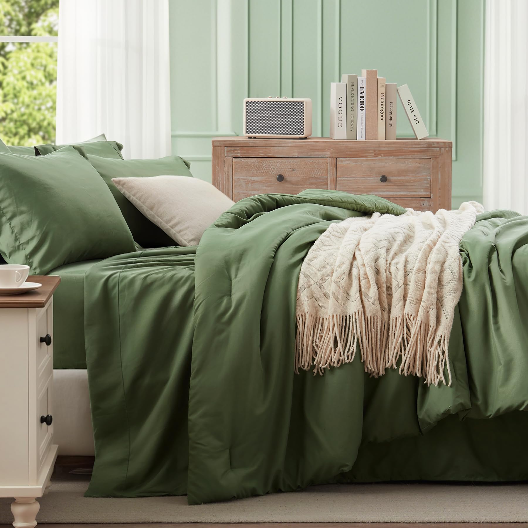 Anluoer couette gonflante montrant garnissage synthétique et maintien chaleur