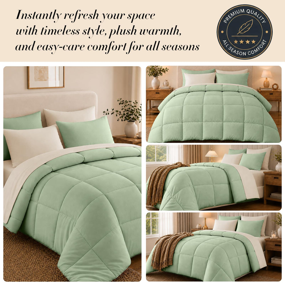 Anluoer couette réversible montrant deux couleurs pour variantes