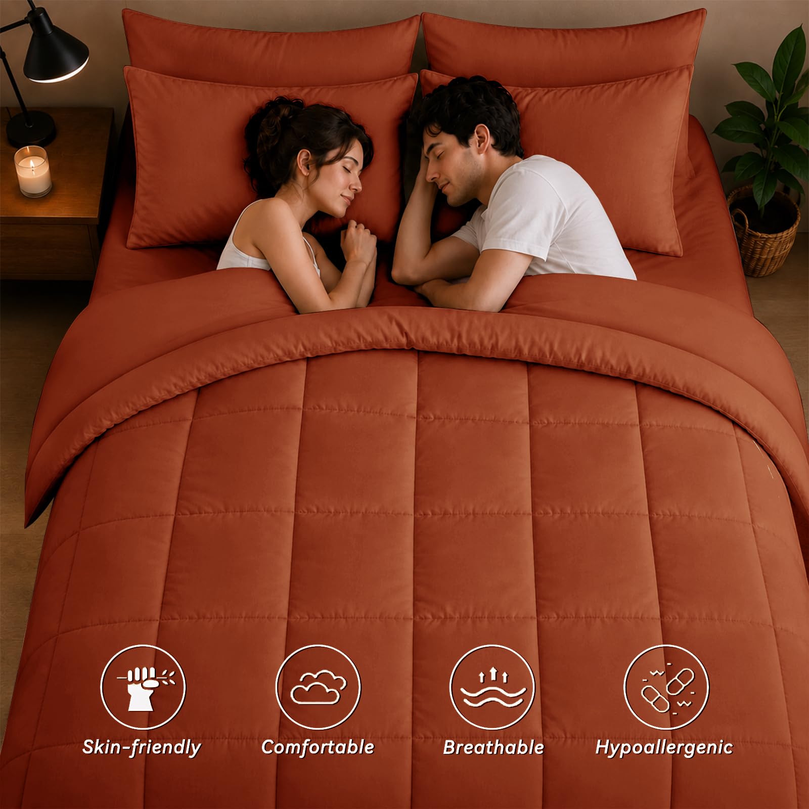 Anluoer zoom tissu texture doux montrant le confort et la respirabilité